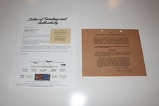 STEVE MCQUEEN SIGNED AFTRA AGENCY CONTRACT PSA/DNA LOA RARE