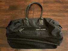 TOMMY HILFIGER TH PRINT EMBROIDERED TOTE BAG PREOWNED