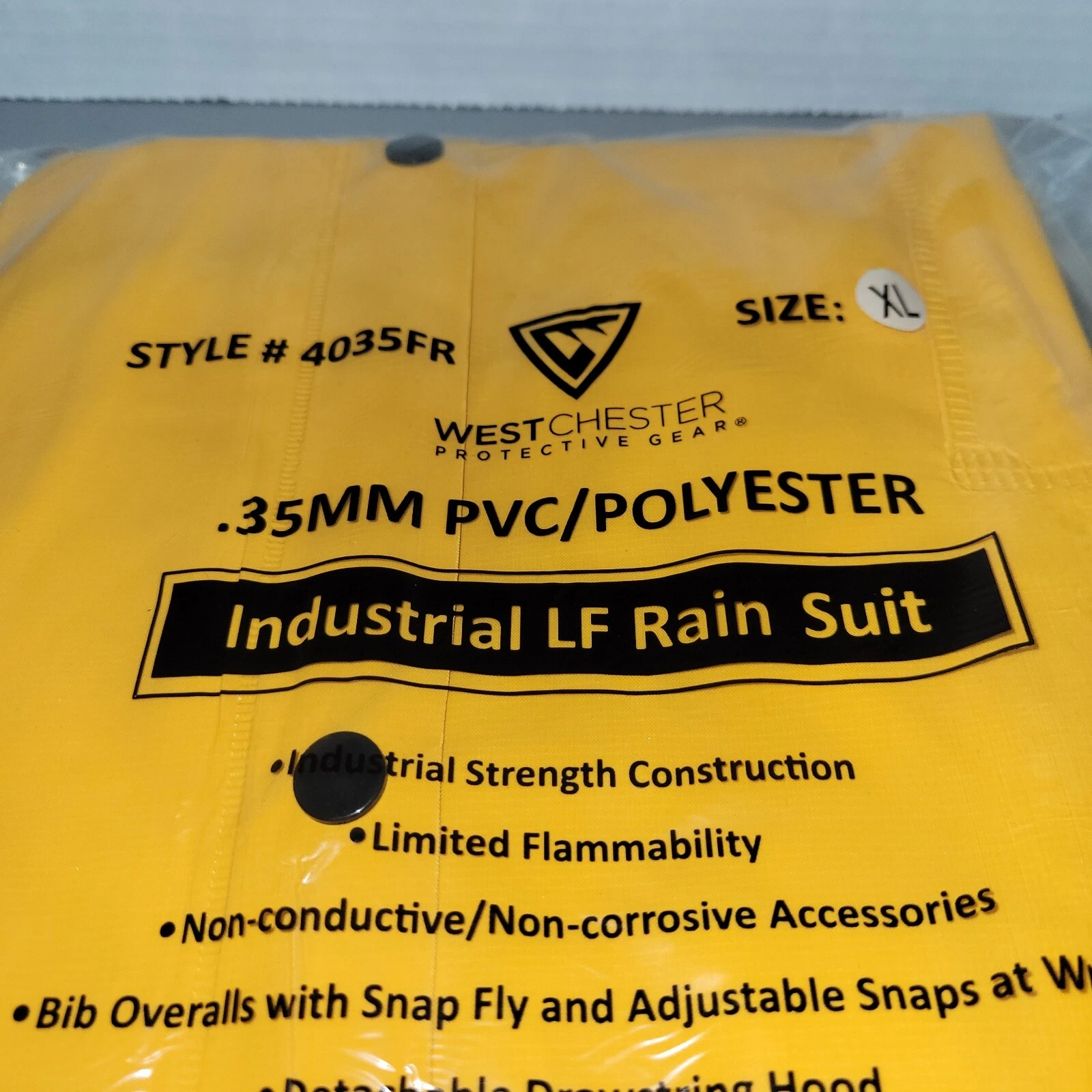 WestChester Limited Flammability 3-Piece Rain Suit 4035FR - Size XL (F9) image 2