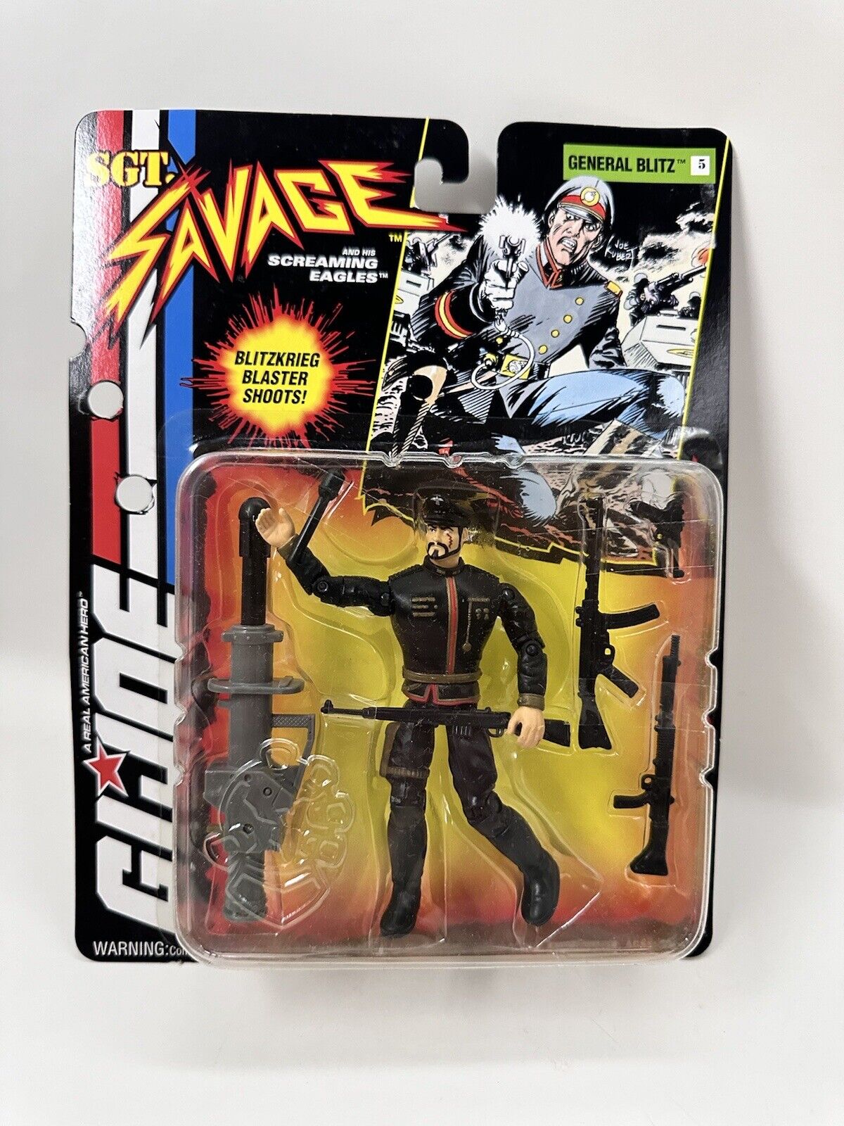 GI Joe SGT Savage Screaming Eagles General Blitz 5 Blitzkrieg Figure 1994 Hasbro