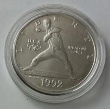 *US MINT* silver dollar "1992-D BARCELONA OLYMPIAD"