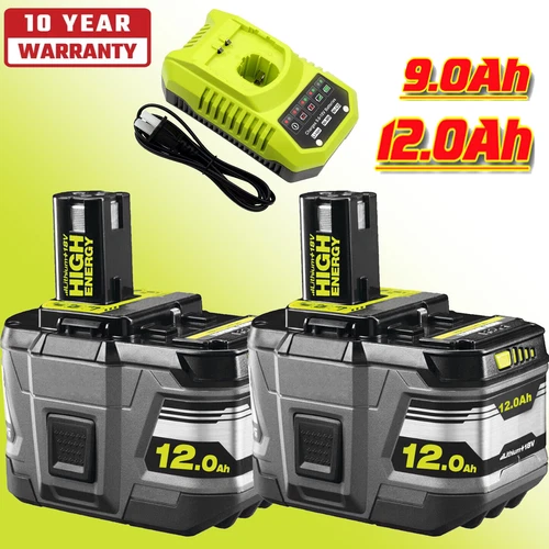 2X For RYOBI P108 18V High Capacity 12.0Ah Battery 18Volt Lithium-Ion One Plus