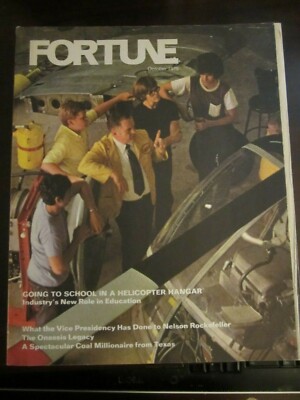 Fortune Magazine October 1975 Going to School in a Helicopter Hangar T3 T9