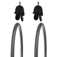 2X Fahrradreifen Kujo 28 Zoll 40-622 - 700X38C Mit 2X Schlauch Dv