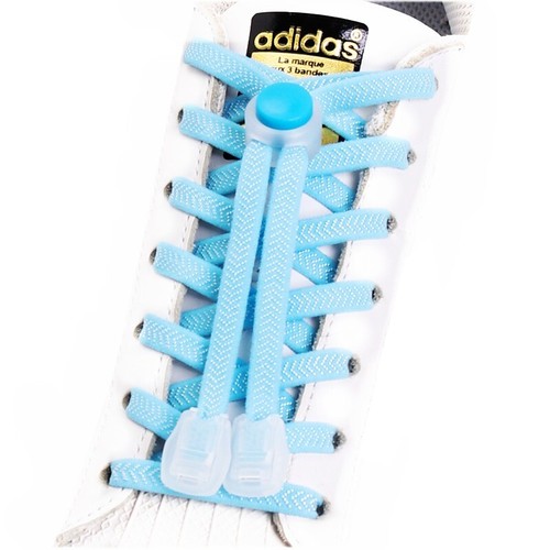 No Tie Lock 100cm FLAT Shoelaces Elastic Shoe Laces String Kids Adults Sneakers - 第 9/27 張圖片