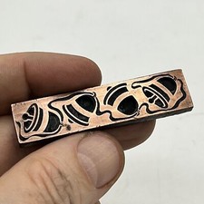 VINTAGE PRINTING LETTERPRESS PRINTERS BLOCK CUT Four Festive Xmas Jingle Bells