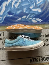 Converse Tyler The Creator Golf Le Fleur Blue Suede Chuck Taylor 9M/11W Flowers