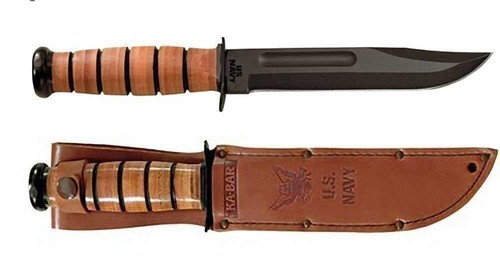 KA-BAR Full-Size Braun Leder USN Scheide NUR 1225S - Bild 8 von 9