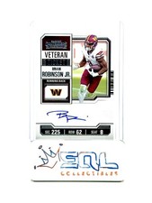 2023 Contenders Veteran Ticket On-Card Autograph Brian Robinson Jr #CTA-BRJ
