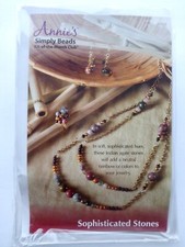 Annie's Simply Beads Sophisticated Stones Jewelry Kit BD059 Agate New