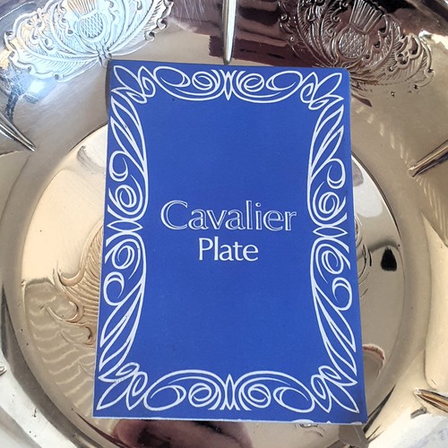 Vintage Art Deco Silver Plated Cavalier Plate, The Thistle, EPB (28) - Picture 8 of 10