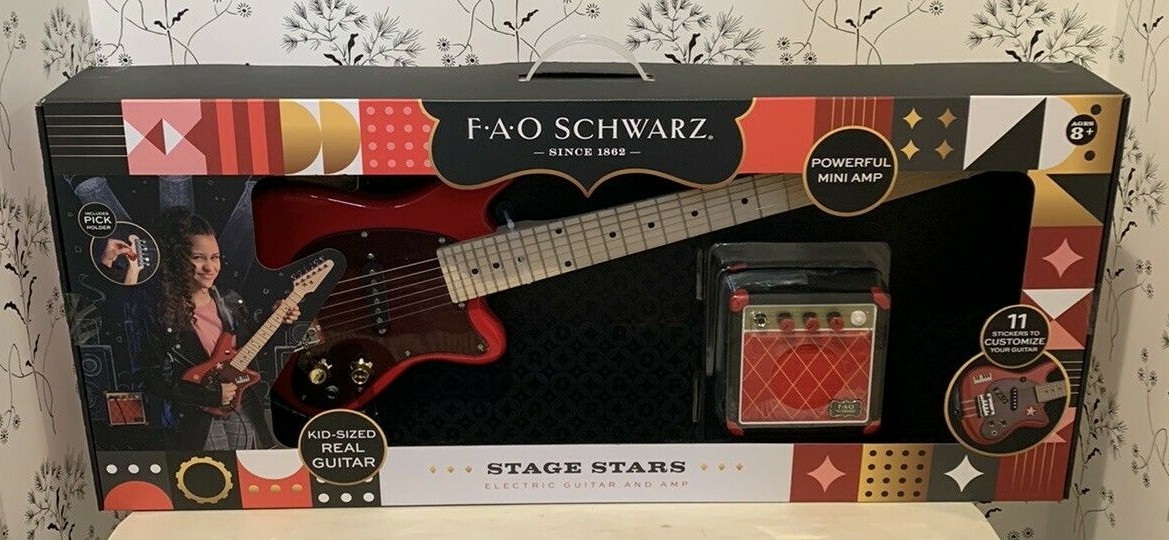 FAO Schwarz Stage Stars Children's Electric Guitar and Amp LOCAL PICK