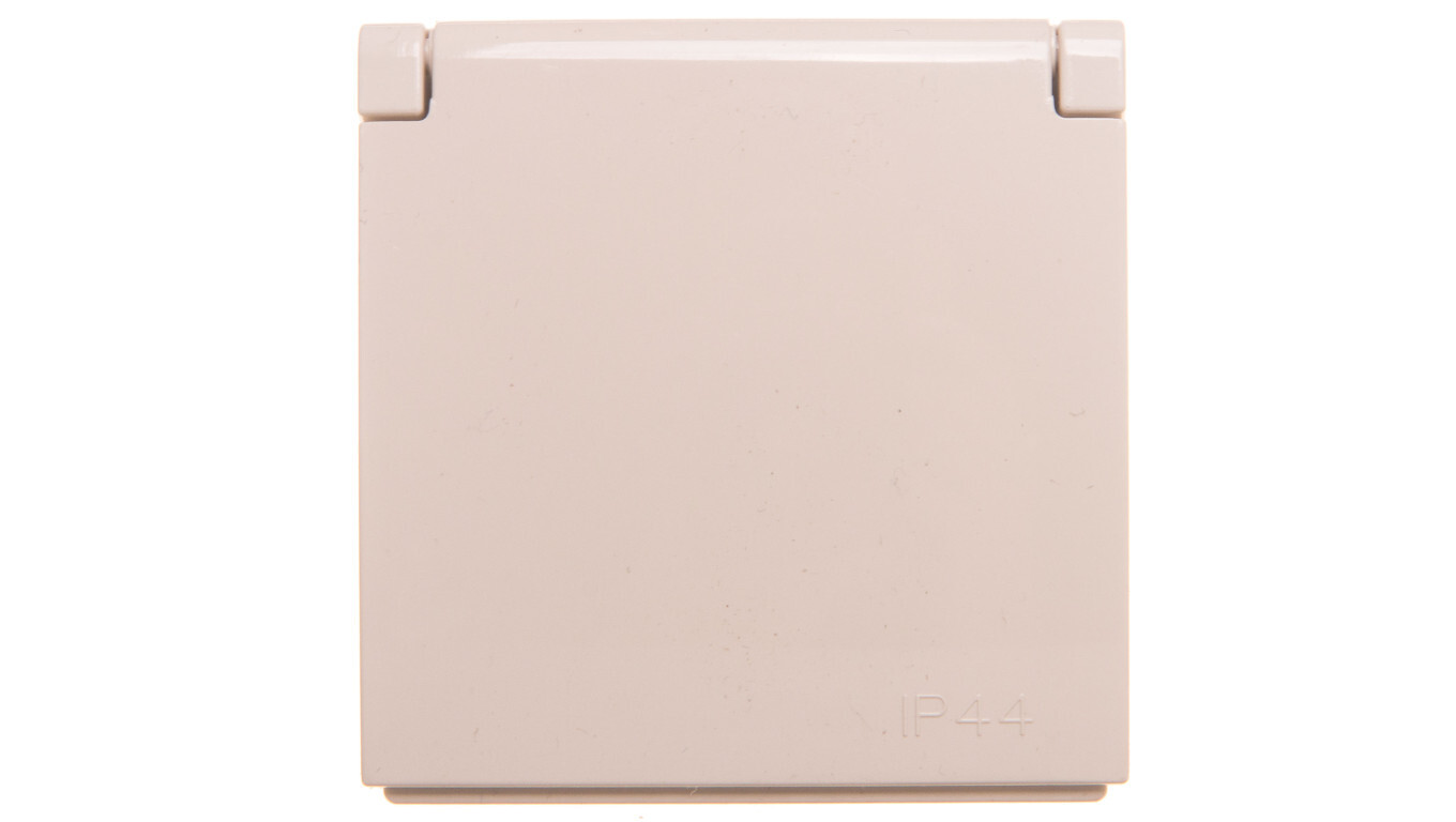 Simon 54 Socket cover for IP44 with shutters cream DGZ1BUZP/41 /T2UK