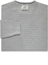 NWT - JOS A BANK Men's 1905 COLLECTION COTTON Light Grey CREW NECK SWEATER - XL