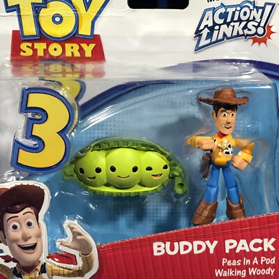 PEAS IN A POD WALKING WOODY Pixar Toy Story BUDDY PACK FIGURE