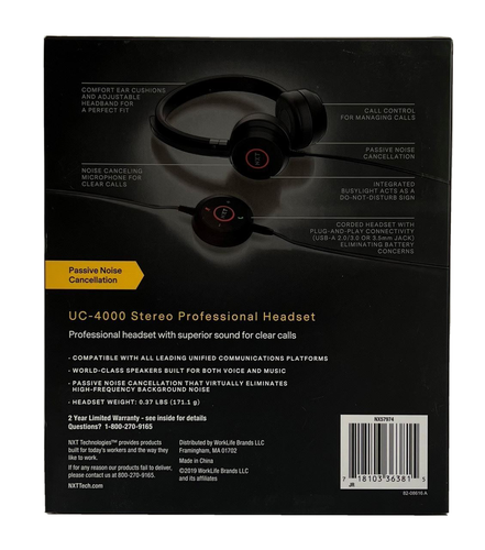 Auriculares estéreo profesionales NXT Technology UC-4000 - Imagen 2 de 6