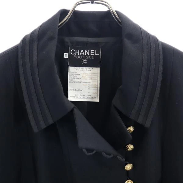 Giacca tuta Chanel 20172 Coco bottoni oro 42 nera CHANEL vintage donna usata 2