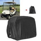 Waterproof Golf Cart Cover Zipper 2Passenger Protector For Yamaha EZ GO Club Car