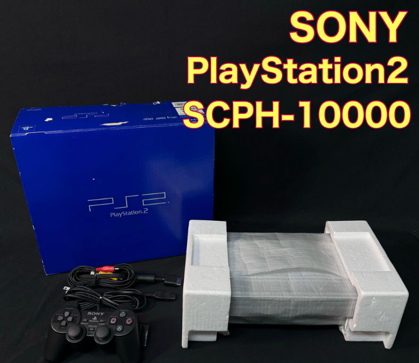 SONY PS2 PlayStation 2 SCPH-10000 Black Early Model Console SONY PS2 PlayStation 2 SCPH-10000 Black Early Model Console
