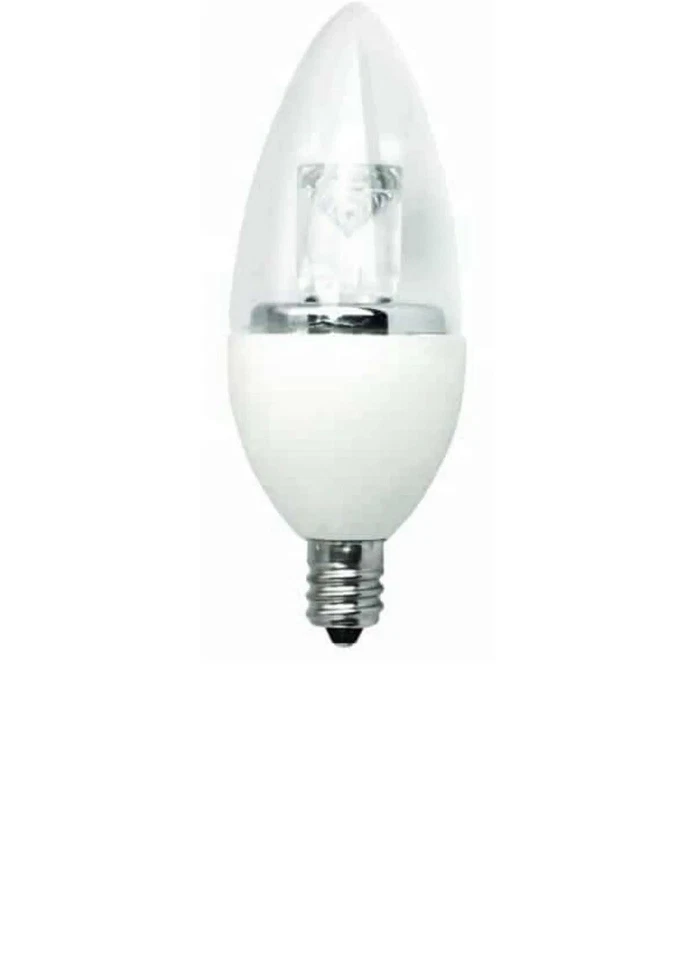 Lot Of 2 TCP ELITE 40W 5W 3000K DIMMABLE LED CHANDELIER BULB # LED5E12B1130K New - Image 4 of 4