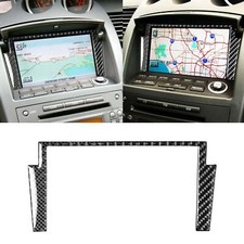 Panel de navegación GPS central de fibra de carbono suave apto para Nissan350Z 2003-2009