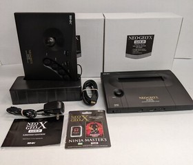 SNK NEO GEO X GOLD Limited Edition Console Complete Box Working Japan NA Seller