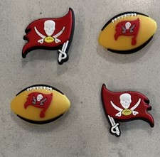 Tampa Bay Buccaneers Football Themed 4- Pack NFL Shoe Charms for Crocs