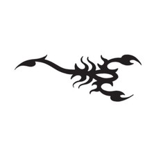 Tribal Scorpion Art - Vinyl Decal Sticker - Multiple Color Sizes - Ebn602 Tribal Scorpion Art - Vinyl Decal Sticker - Multiple Color Sizes - Ebn602