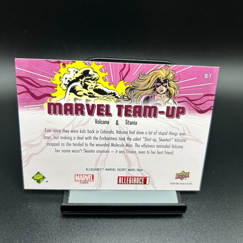 Upper Deck Marvel Allegiance Secret Wars Team-Up #7 Volcana & Titania - Picture 2 of 2