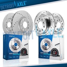 Front Rear Drilled Brake Rotors Kit for Equinox Terrain LaCrosse Regal Sportback