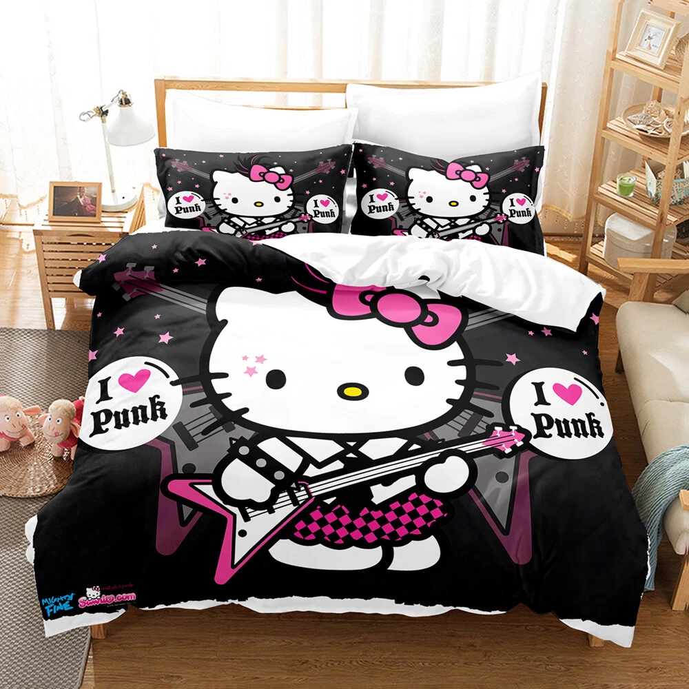 Hello kitty queen bed clearance set