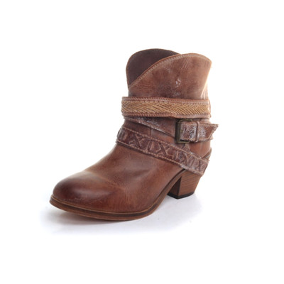 strappy western booties