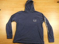 VINEYARD VINES NAVY BLUE MEN'S HOODIE PULLOVER SIZE MEDIUM