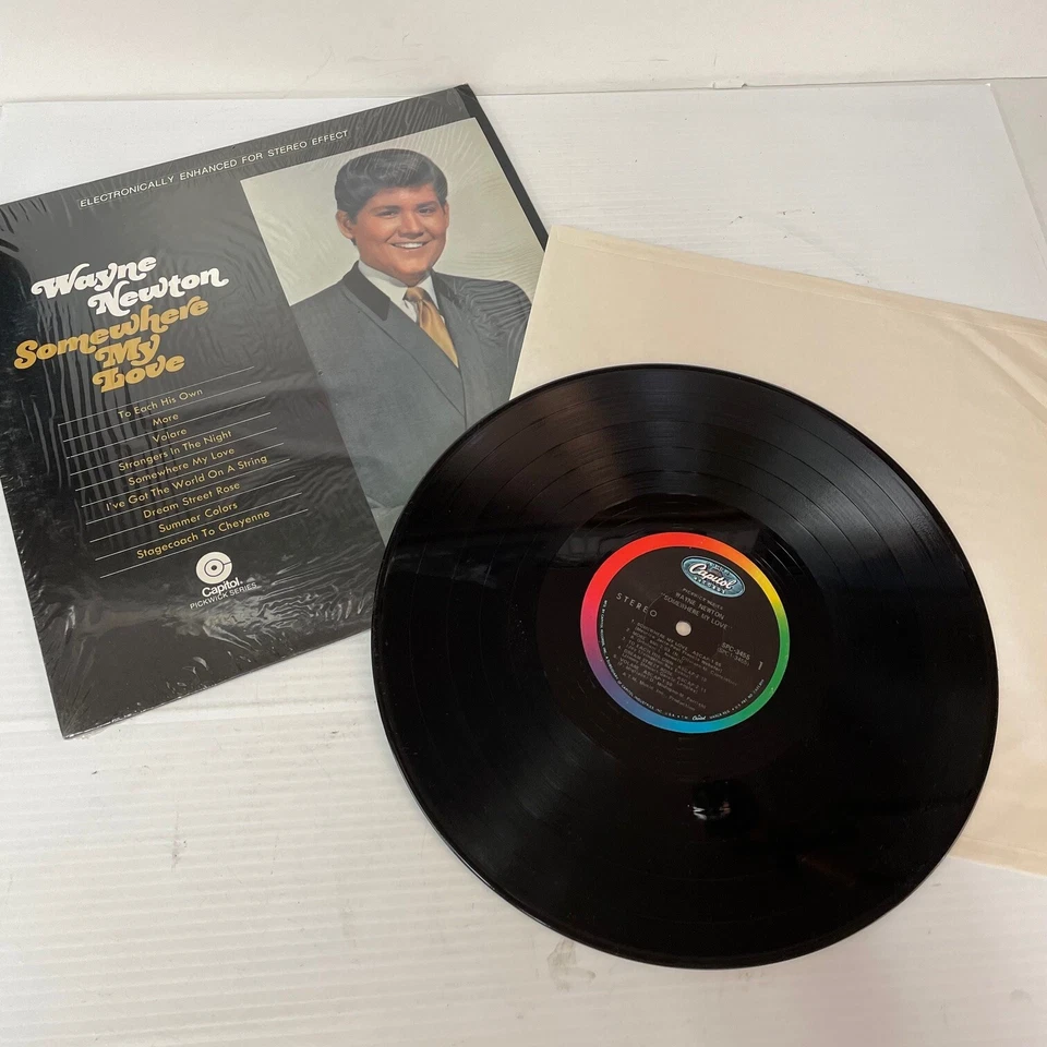 Wayne Newton Somewhere My Love Vinyl LP Record SPC-3455 Vintage 1968 Nice - Image 3 of 4