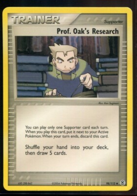 Prof. Oak's Research - ex FireRed & LeafGreen 98/112 2004 NM Pokemon