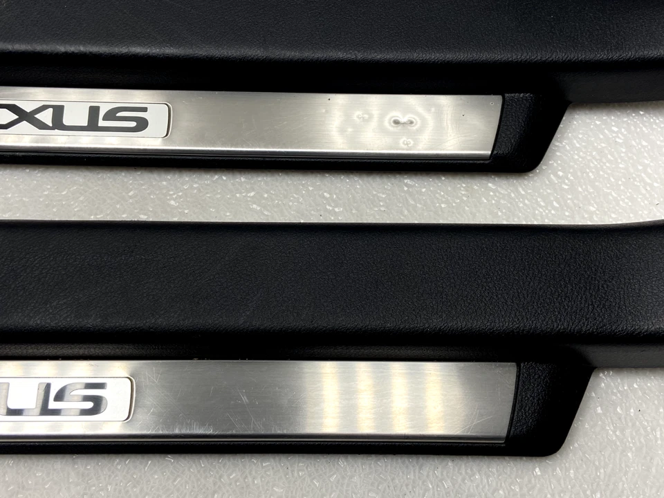 13-15 Lexus GS350 GS450h Front & Rear Door Sill Scuff Plate Trim Plate Set PO25 - Image 3 of 4