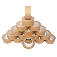 12x Papierklebeband Klebeband Braun Paketband Papierpackband Band 50mm x 50m