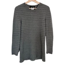 Isabel Marant 1501 Angora Striped Metallic Sweater | Gray | SZ 2 (XS)