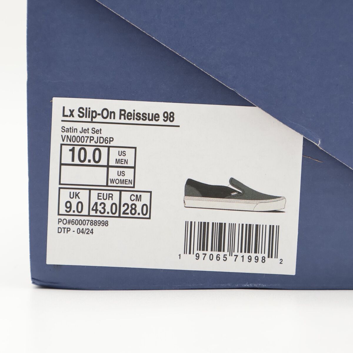 VN0007PJD6P Vans Slip-On Reissue 98 LX Satin Jet Set (Men's VN0007PJD6P Vans Slip-On Reissue 98 LX Satin Jet Set (Men's