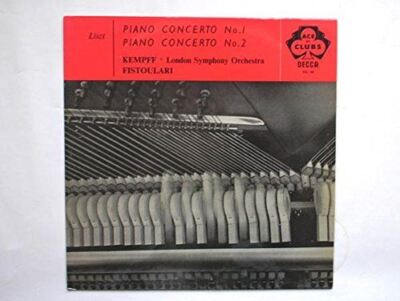Kempff, Wilhelm Liszt Piano Concerto No 1 Liszt Piano Concerto No 2 LP Ace Of Cl