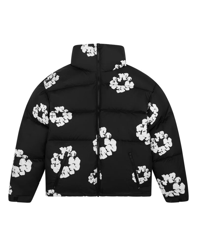Cotton Wreath Puffer Jacket (Denim Tears) Size Extra Extra large 