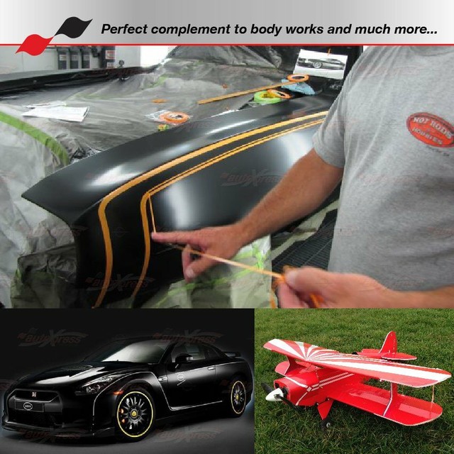 ORANGE Roll Vinyl Pinstriping Pin Stripe Car Motorcycle Line Tape Decal