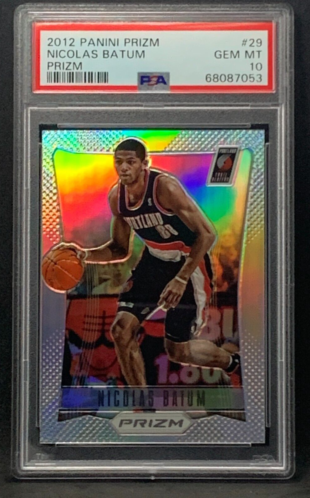 2012-13 NICOLAS BATUM Prizm Silver PSA 10! Blazers, Clippers Refractor! POP 11!
