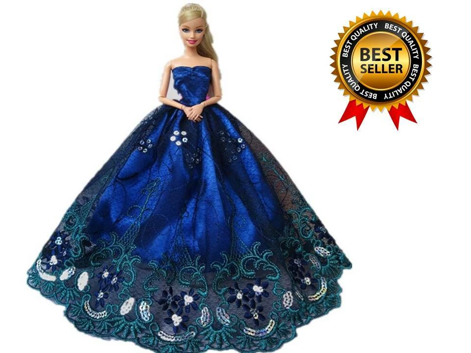 barbie doll blue dress