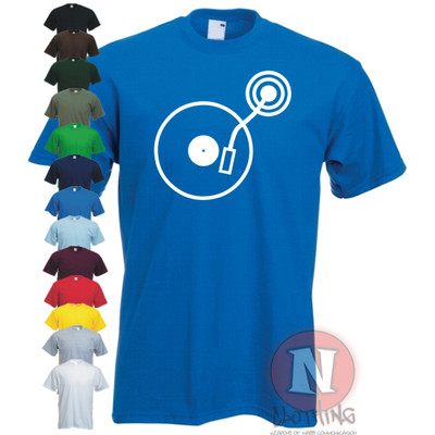 Dj Mischpult T-Shirt Ibiza Club Party Alte Schule Stil Rabe Edm Cool