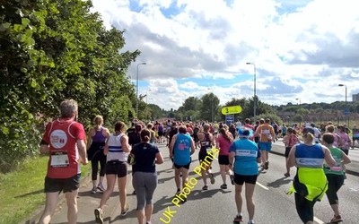 Photo 6x4 Another mile gone, with 10 to go Newcastle upon Tyne Great Nort c2016