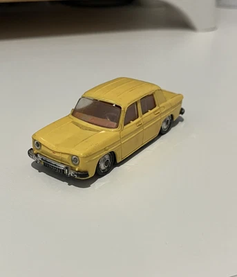Ancienne NOREV 1/43 Miniature Renault R8 jaune intérieur orange - France - RARE - Photo 1/4