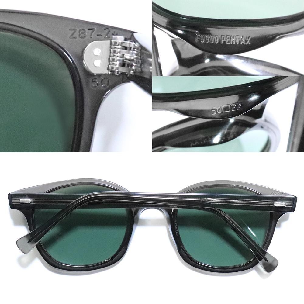 US SAFETY PENTAX HOYA 90s F9900 50□22 PENTAX HOYA American Optical F9900 Black Smoke Sunglasses 50