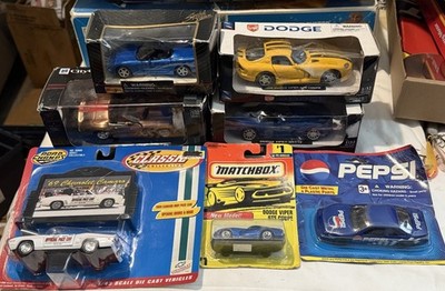 Vintage Dodge Viper Diecast Lot Matchbox Maisto NewRay Camaro Pepsi Cars NOS
