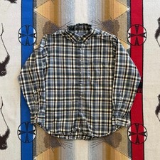Vintage Pendleton 100 Wool Button Up Flannel Mens Size L Made In USA Outdoors